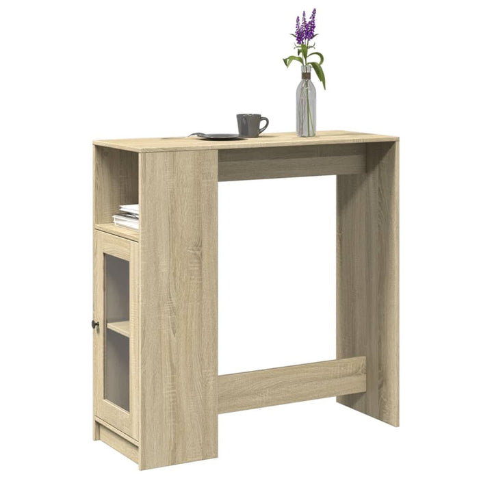 Masă bar cu rafturi stejar sonoma 101x40x103,5cm lemn prelucrat - WALTI WALTI