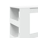 Masă de bar cu rafturi, alb, 90x40x103,5 cm, lemn prelucrat - WALTI WALTI
