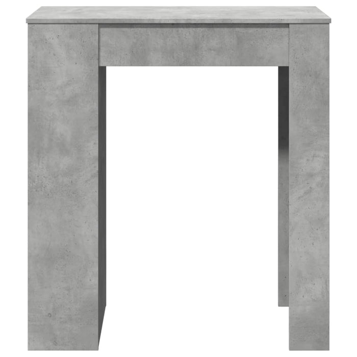 Masă de bar cu rafturi gri beton 95x47x103,5 cm lemn prelucrat WALTI