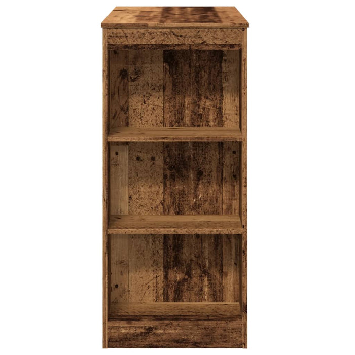 Masă bar cu rafturi, lemn vechi, 95x47x103,5 cm, lemn prelucrat WALTI