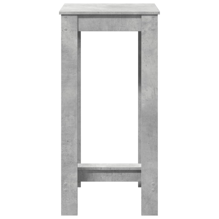 Masă bar, gri beton, 51x50x103,5 cm, lemn prelucrat WALTI