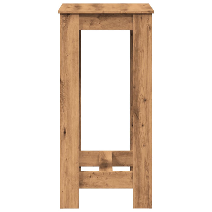 Masă de bar, stejar artizanal, 51x50x103,5 cm, lemn prelucrat - WALTI WALTI