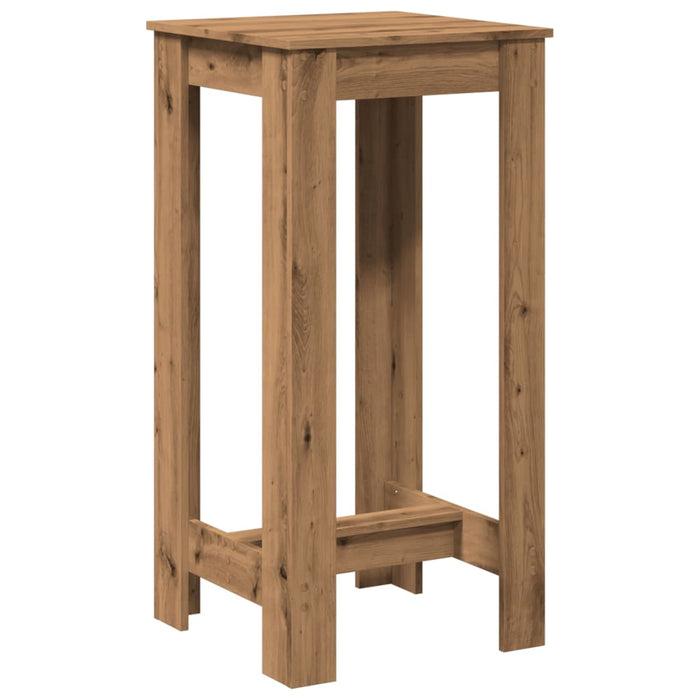 Masă de bar, stejar artizanal, 51x50x103,5 cm, lemn prelucrat - WALTI WALTI