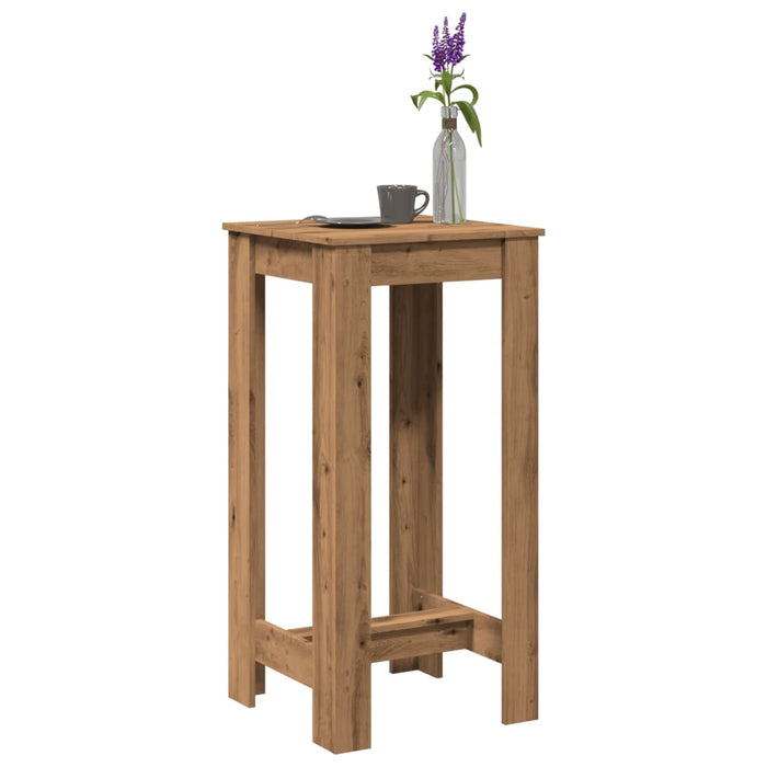Masă de bar, stejar artizanal, 51x50x103,5 cm, lemn prelucrat - WALTI WALTI