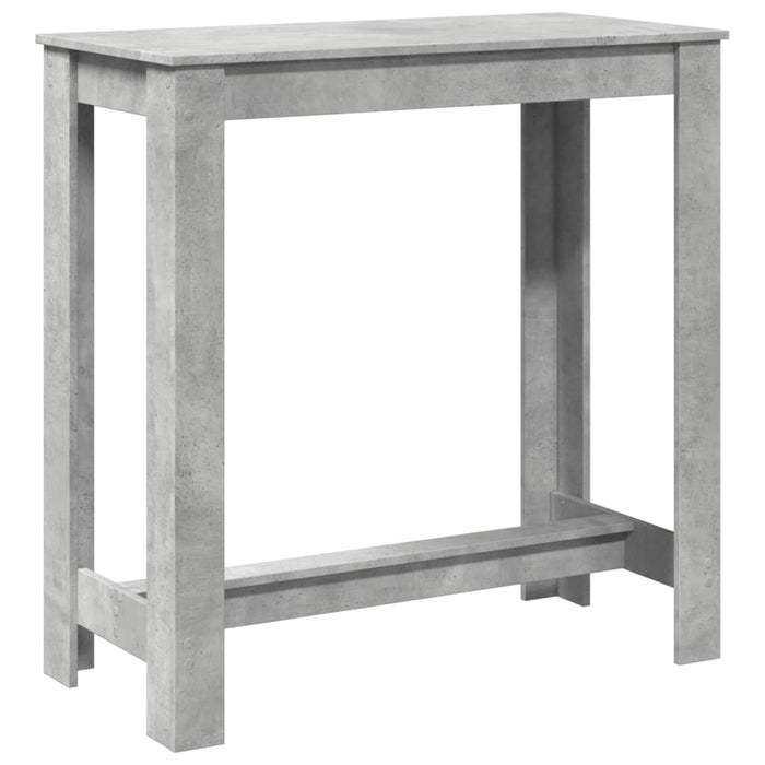 Masă de bar, gri beton, 102x50x103,5 cm, lemn prelucrat WALTI