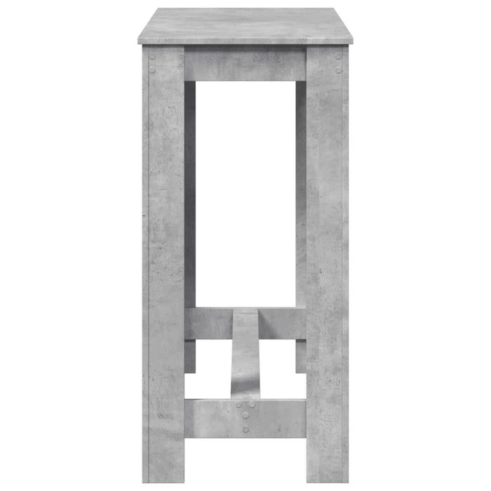 Masă de bar, gri beton, 102x50x103,5 cm, lemn prelucrat WALTI