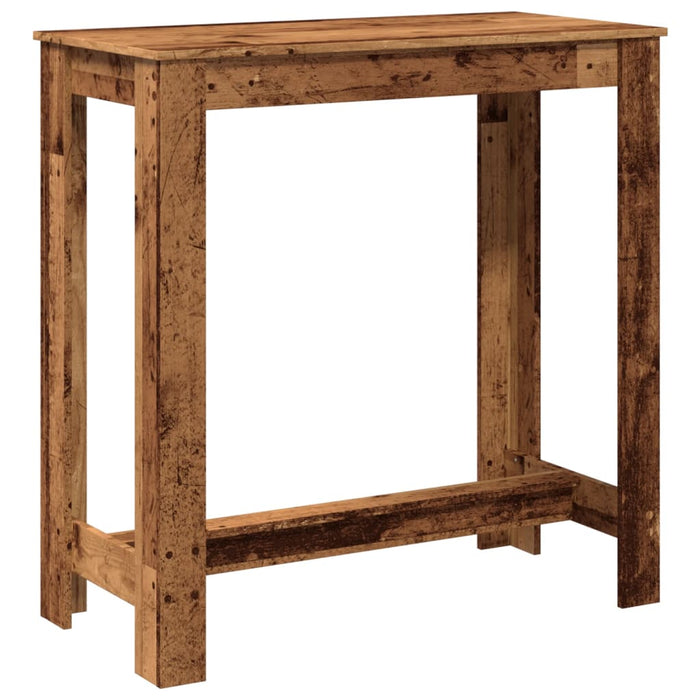 Masă de bar, lemn vechi, 102x50x103,5 cm, lemn prelucrat - WALTI WALTI
