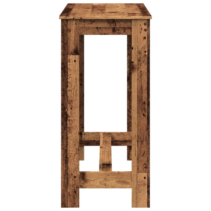 Masă de bar, lemn vechi, 102x50x103,5 cm, lemn prelucrat - WALTI WALTI