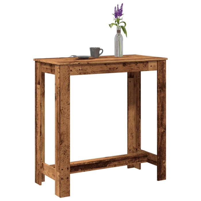 Masă de bar, lemn vechi, 102x50x103,5 cm, lemn prelucrat - WALTI WALTI