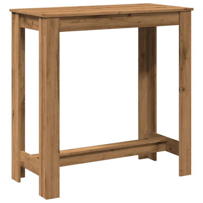 Masă de bar, stejar artizanal, 102x50x103,5 cm, lemn prelucrat - WALTI WALTI