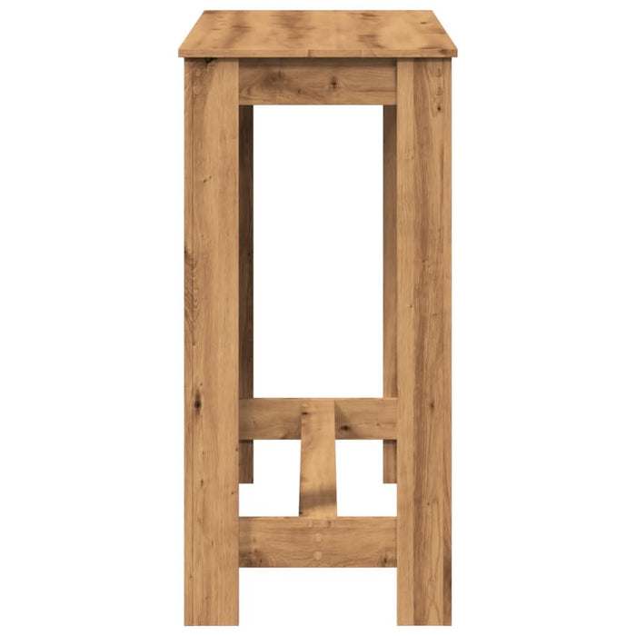 Masă de bar, stejar artizanal, 102x50x103,5 cm, lemn prelucrat - WALTI WALTI