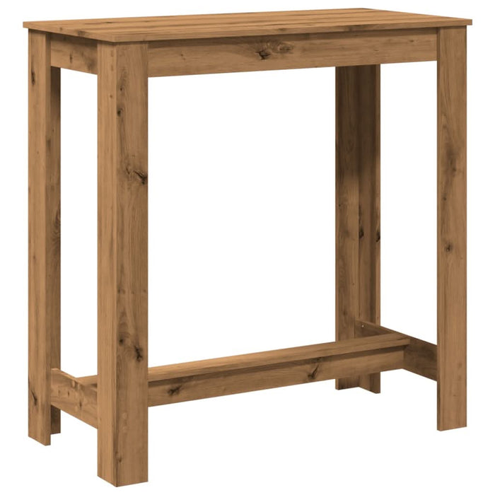 Masă de bar, stejar artizanal, 102x50x103,5 cm, lemn prelucrat - WALTI WALTI