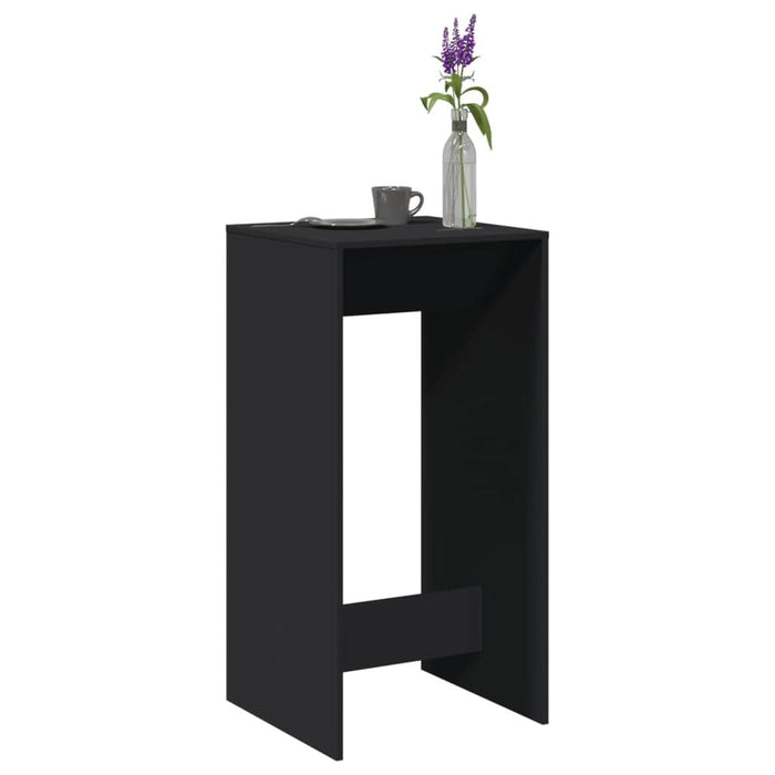 Masă bar, negru, 51x50x103,5 cm, lemn prelucrat - WALTI WALTI