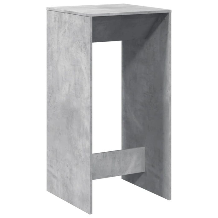 Masă bar, gri beton, 51x50x103,5 cm, lemn prelucrat - WALTI WALTI