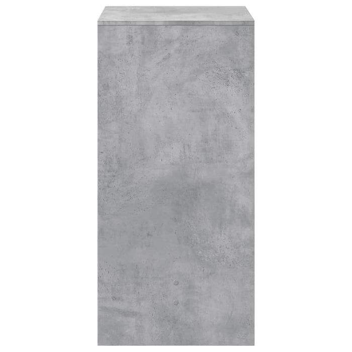 Masă bar, gri beton, 51x50x103,5 cm, lemn prelucrat - WALTI WALTI