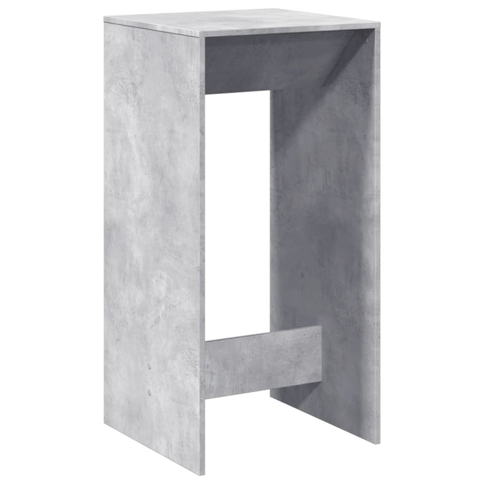 Masă bar, gri beton, 51x50x103,5 cm, lemn prelucrat - WALTI WALTI