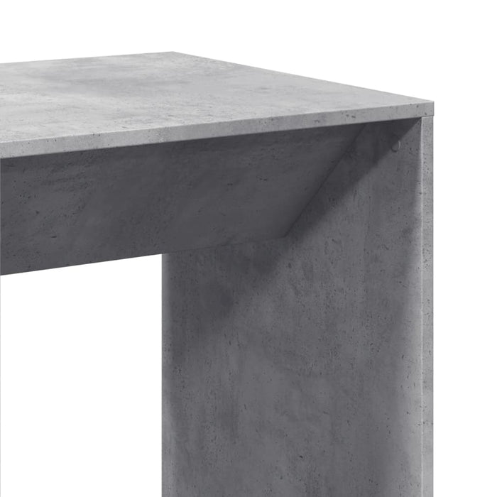 Masă bar, gri beton, 51x50x103,5 cm, lemn prelucrat - WALTI WALTI