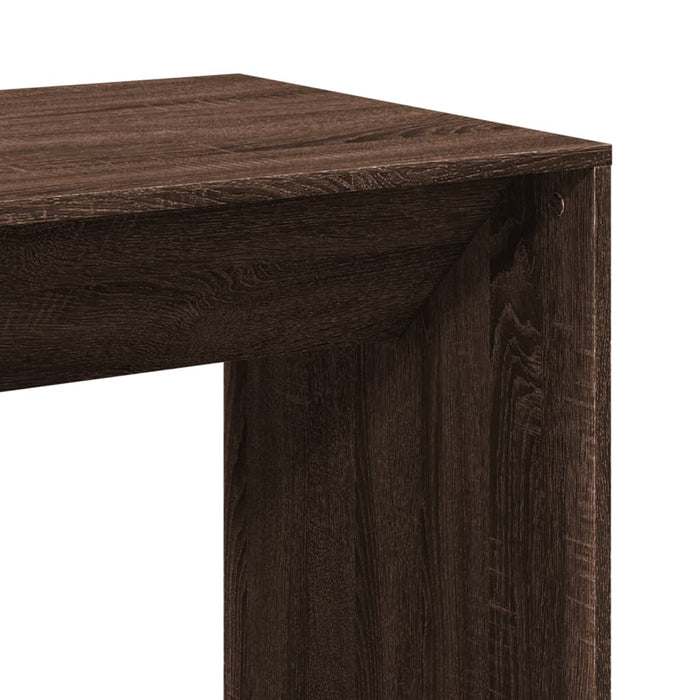 Masă de bar, stejar maro, 51x50x103,5 cm, lemn prelucrat - WALTI WALTI
