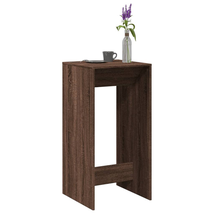 Masă de bar, stejar maro, 51x50x103,5 cm, lemn prelucrat - WALTI WALTI