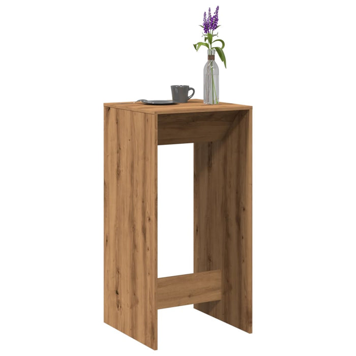 Masă de bar, stejar artizanal, 51x50x103,5 cm, lemn prelucrat - WALTI WALTI