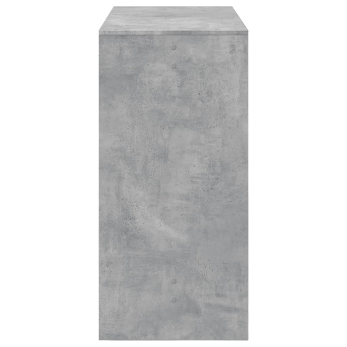 Masă de bar, gri beton, 102x50x103,5 cm, lemn prelucrat - WALTI WALTI