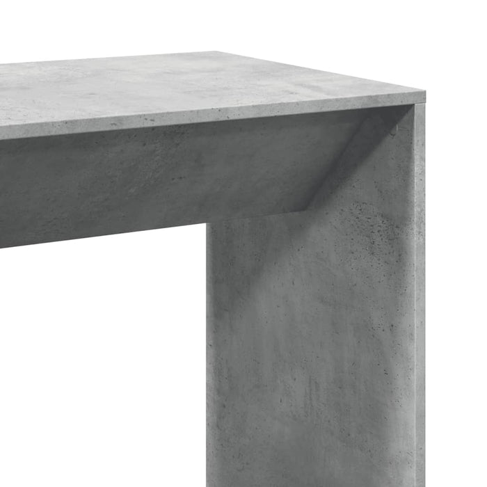 Masă de bar, gri beton, 102x50x103,5 cm, lemn prelucrat - WALTI WALTI
