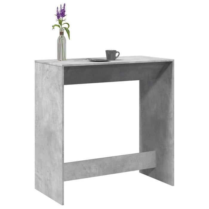Masă de bar, gri beton, 102x50x103,5 cm, lemn prelucrat - WALTI WALTI