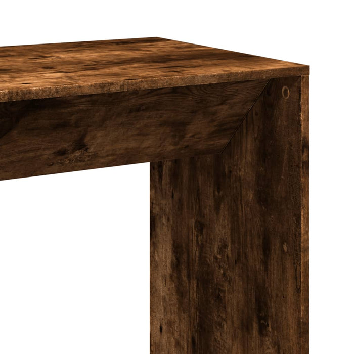 Masă de bar, stejar fumuriu, 102x50x103,5 cm, lemn prelucrat - WALTI WALTI