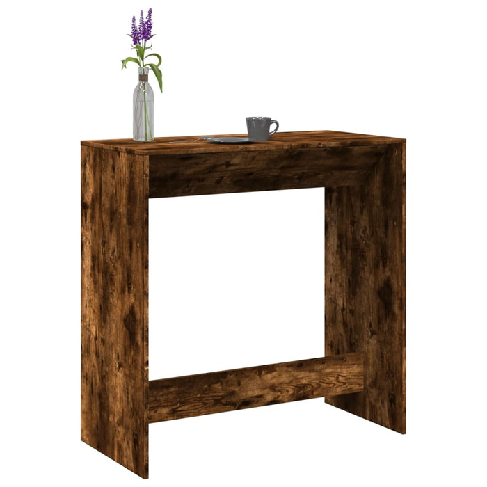 Masă de bar, stejar fumuriu, 102x50x103,5 cm, lemn prelucrat - WALTI WALTI