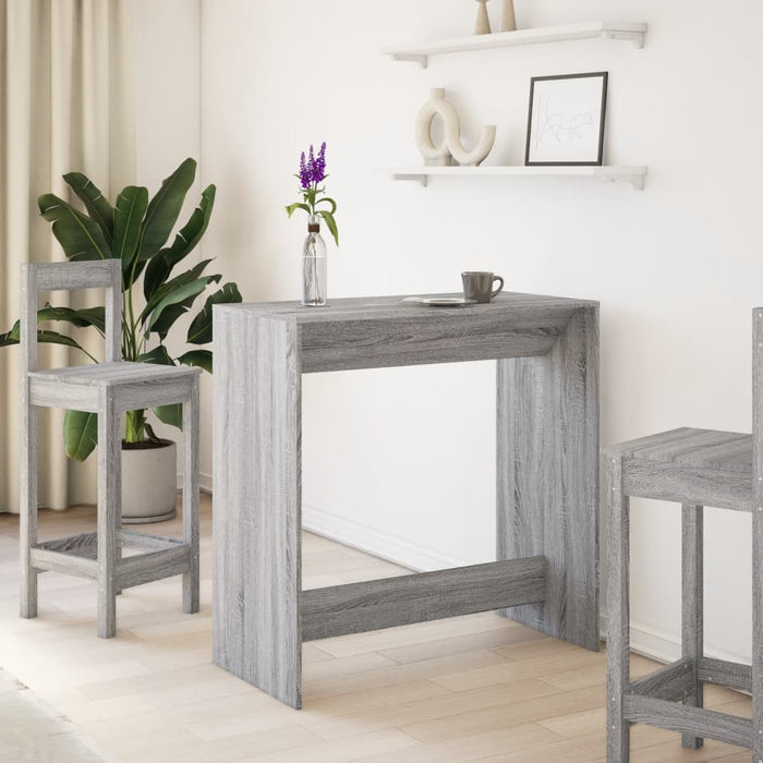Masă de bar, Sonoma gri, 102x50x103,5 cm, lemn prelucrat - WALTI WALTI
