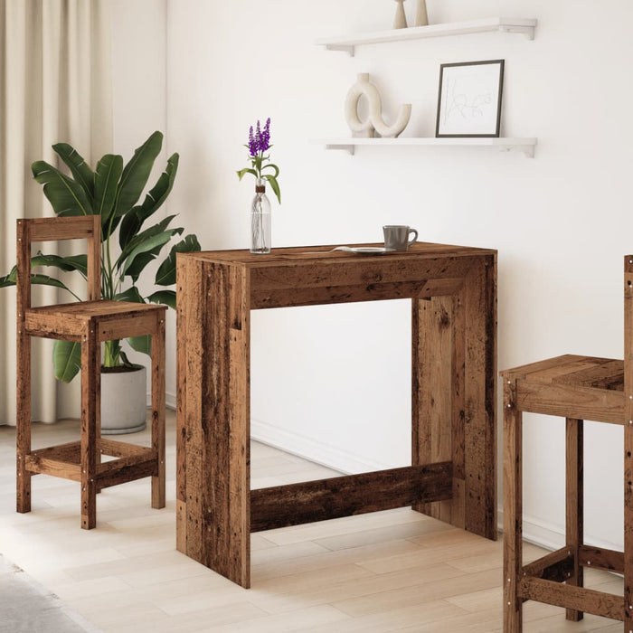 Masă de bar, lemn vechi, 102x50x103,5 cm, lemn prelucrat - WALTI WALTI