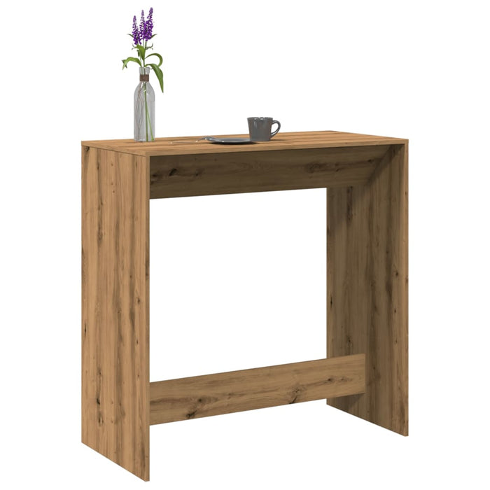 Masă de bar, stejar artizanal, 102x50x103,5 cm, lemn prelucrat - WALTI WALTI