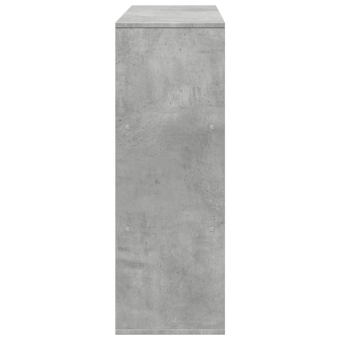 Bibliotecă/Separator cameră, gri beton, 100x33x94,5 cm - WALTI WALTI