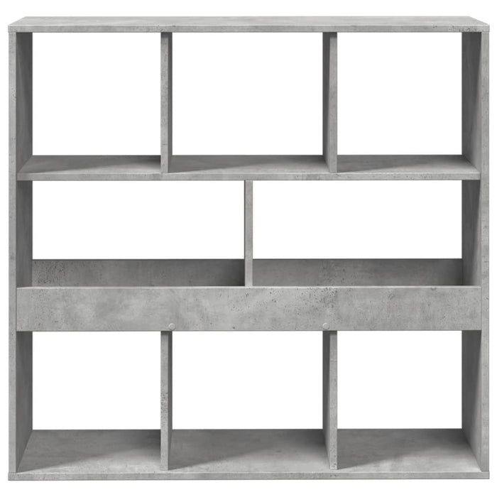 Bibliotecă/Separator cameră, gri beton, 100x33x94,5 cm - WALTI WALTI