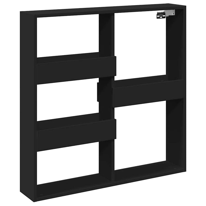Dulap de perete, negru, 80x15x80 cm, lemn prelucrat - WALTI WALTI