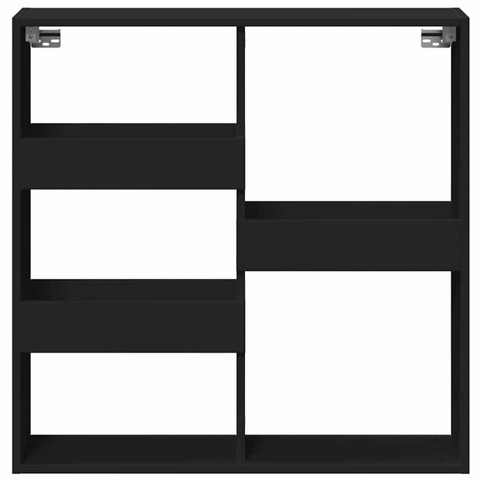 Dulap de perete, negru, 80x15x80 cm, lemn prelucrat - WALTI WALTI