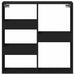 Dulap de perete, negru, 80x15x80 cm, lemn prelucrat - WALTI WALTI