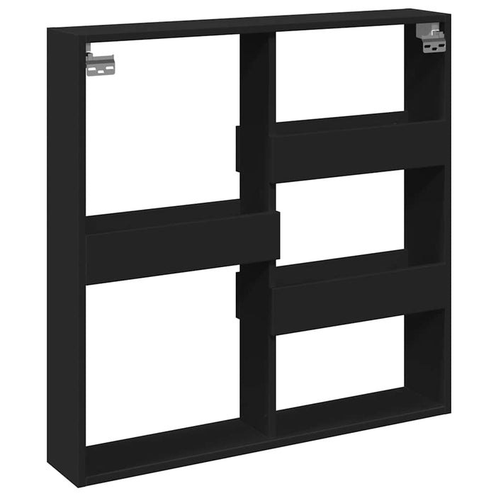Dulap de perete, negru, 80x15x80 cm, lemn prelucrat - WALTI WALTI