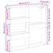 Dulap de perete, negru, 80x15x80 cm, lemn prelucrat - WALTI WALTI