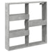 Dulap de perete, gri beton, 80x15x80 cm, lemn prelucrat - WALTI WALTI