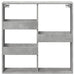 Dulap de perete, gri beton, 80x15x80 cm, lemn prelucrat - WALTI WALTI