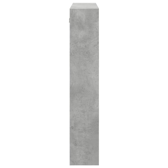 Dulap de perete, gri beton, 80x15x80 cm, lemn prelucrat - WALTI WALTI