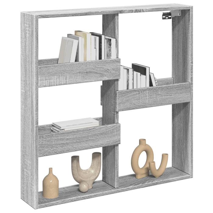 Dulap de perete, gri sonoma, 80x15x80 cm, lemn prelucrat - WALTI WALTI