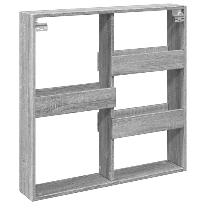 Dulap de perete, gri sonoma, 80x15x80 cm, lemn prelucrat - WALTI WALTI
