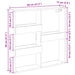 Dulap de perete, gri sonoma, 80x15x80 cm, lemn prelucrat - WALTI WALTI