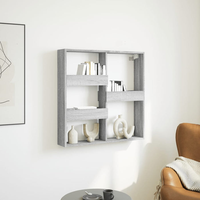 Dulap de perete, gri sonoma, 80x15x80 cm, lemn prelucrat - WALTI WALTI