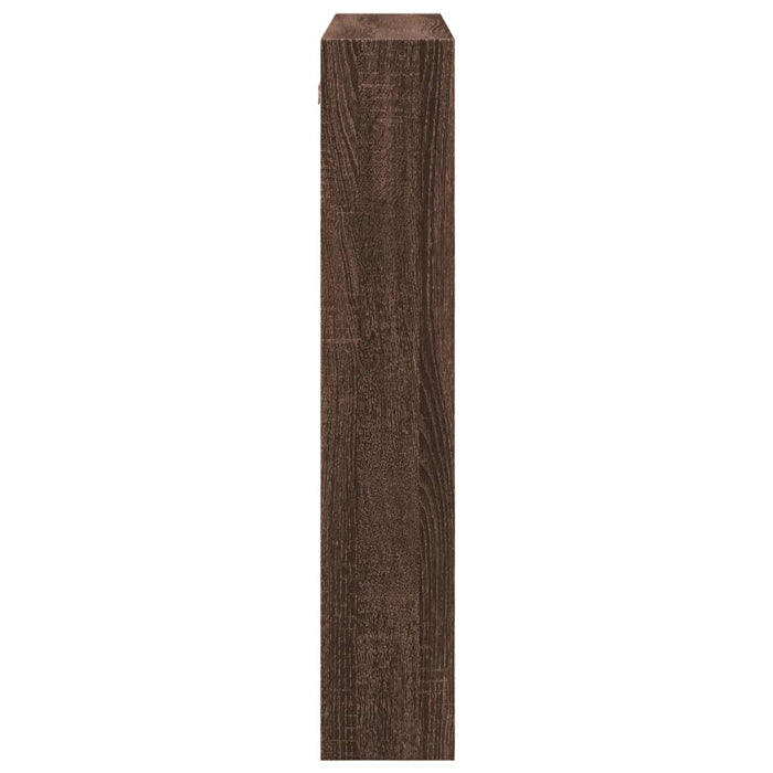 Dulap de perete, stejar maro, 80x15x80 cm, lemn prelucrat - WALTI WALTI