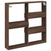 Dulap de perete, stejar maro, 80x15x80 cm, lemn prelucrat - WALTI WALTI