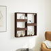 Dulap de perete, stejar maro, 80x15x80 cm, lemn prelucrat - WALTI WALTI