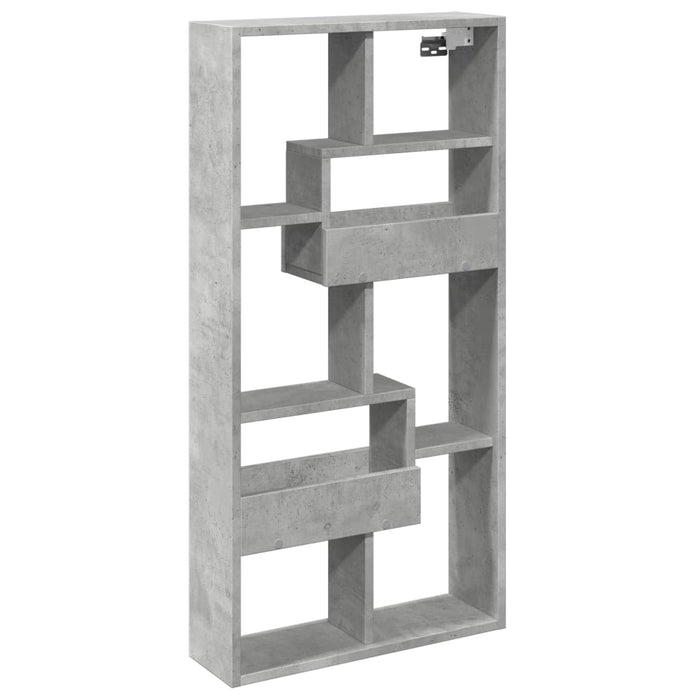 Dulap de perete, gri beton, 50x15x100 cm, lemn prelucrat - WALTI WALTI